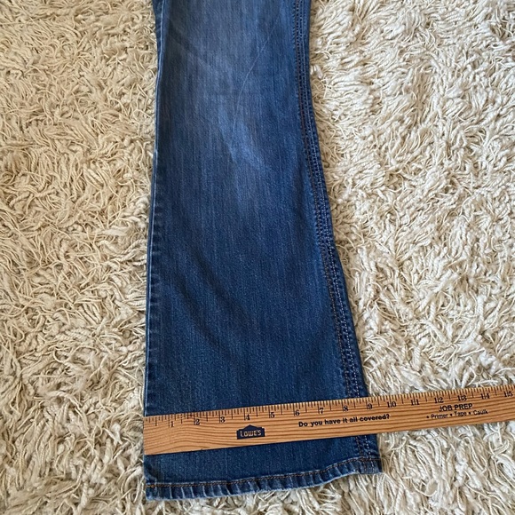Elle Women's Jeans Size 8R Stretch Blue Denim Straight Leg - Picture 8 of 13